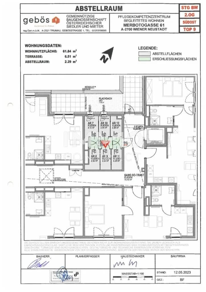 2-Zimmer-Wohnung mieten in Wiener Neustadt – 61,84 m², € 1.196 – Bild 17 von 22