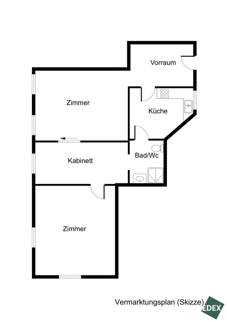 3-Zimmer-Wohnung kaufen in Wien – 67,52 m², € 199.000 – Bild 8 von 8