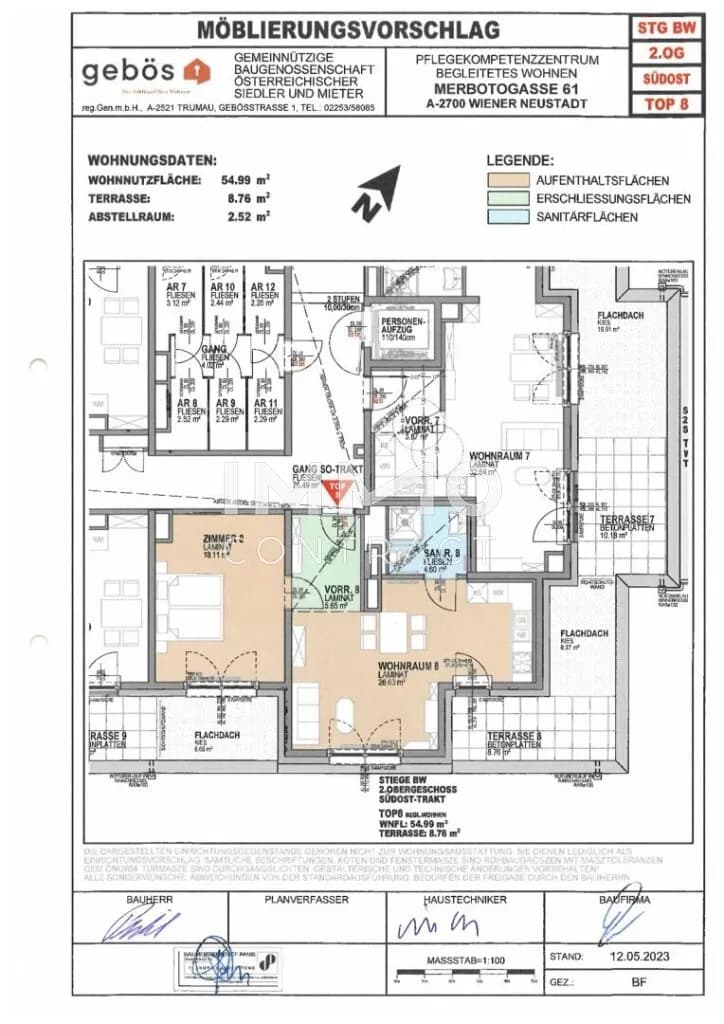 2-Zimmer-Wohnung mieten in Wiener Neustadt – 54,99 m², € 1.064 – Bild 7 von 20