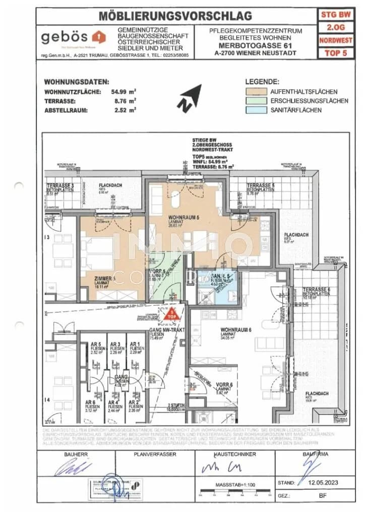 2-Zimmer-Wohnung mieten in Wiener Neustadt – 54,99 m², € 1.064 – Bild 6 von 21