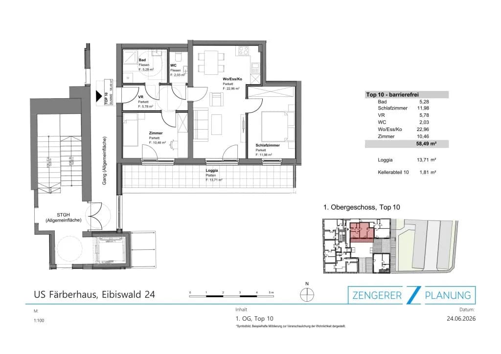 3-Zimmer-Wohnung mieten in Deutschlandsberg – 58,49 m², € 674 – Bild 15 von 15