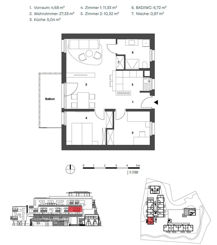 3-Zimmer-Wohnung kaufen in Graz – 66 m², € 437.750 – Bild 9 von 9