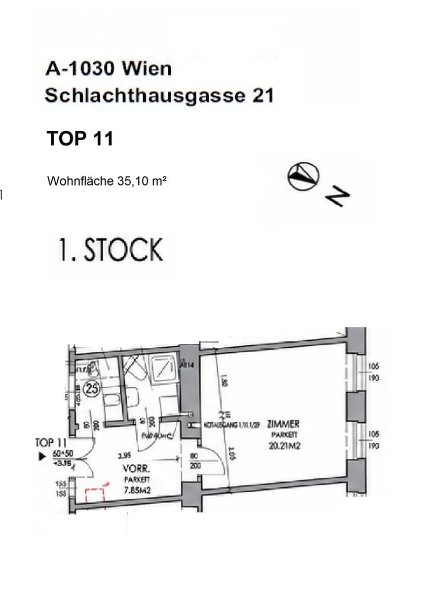 1-Zimmer-Wohnung kaufen in Wien – 34,06 m², € 199.000 – Bild 16 von 17