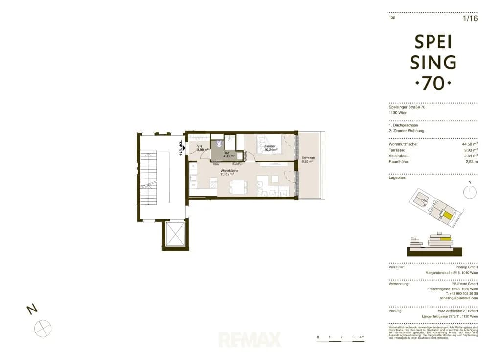 2-Zimmer-Wohnung kaufen in Wien – 44,2 m², € 389.000 – Bild 8 von 9