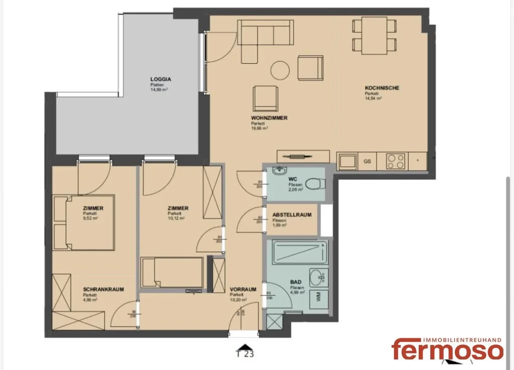 3-Zimmer-Wohnung mieten in Wien – 93 m², € 1.749 – Bild 15 von 15