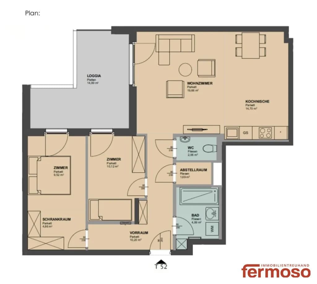 3-Zimmer-Wohnung mieten in Wien – 93 m², € 1.769 – Bild 11 von 11