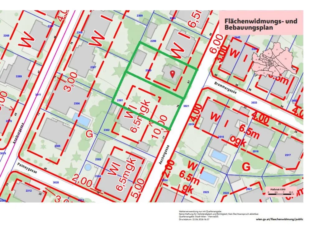 Grundstück kaufen in Wien – 892 m², € 1.399.000 – Bild 2 von 7