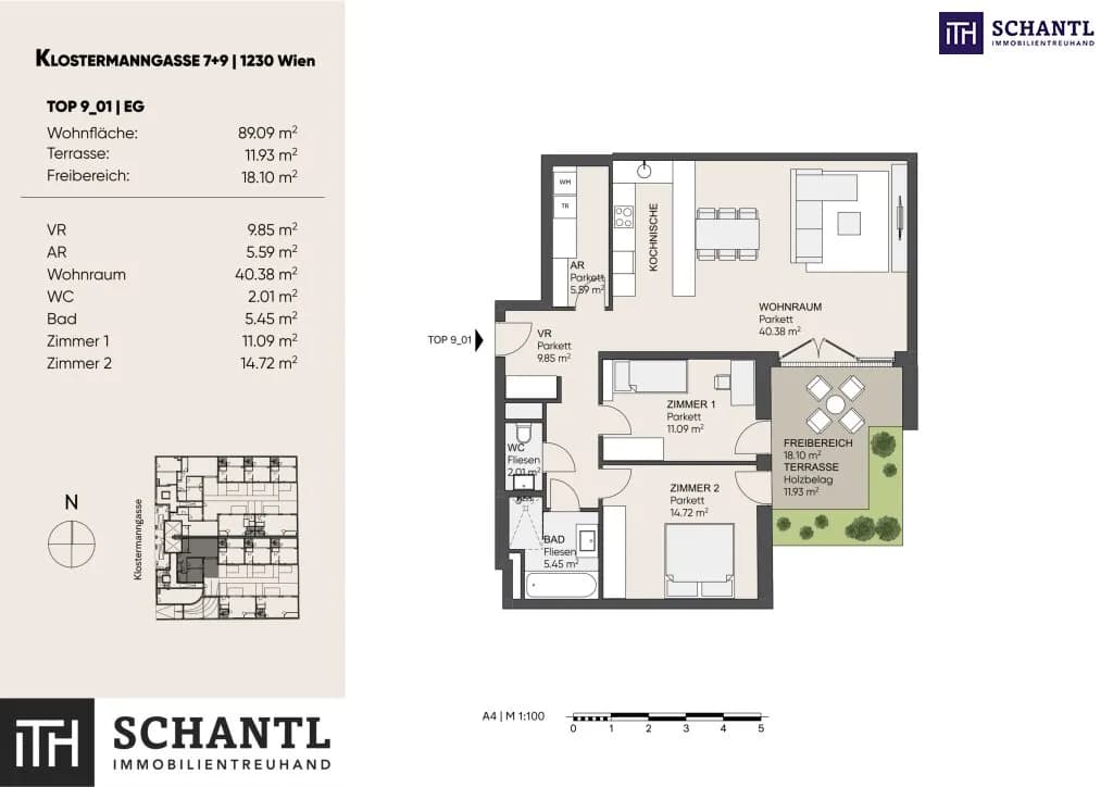 3-Zimmer-Wohnung kaufen in Wien – 89,82 m², € 469.000 – Bild 31 von 31