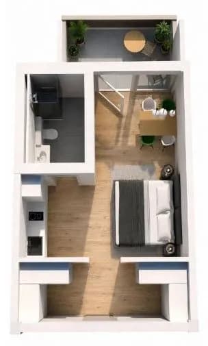 Wohnung mieten in Schwaz – 33 m², € 730 – Bild 2 von 3