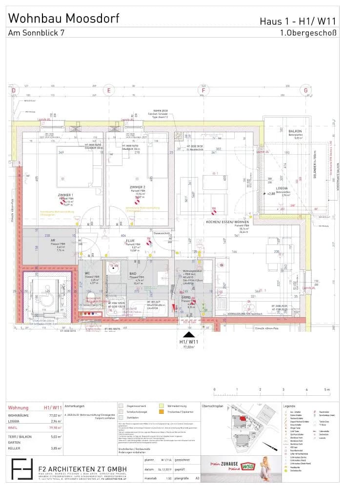 3-Zimmer-Wohnung mieten in Braunau am Inn – 79,98 m², € 670 – Bild 2 von 4