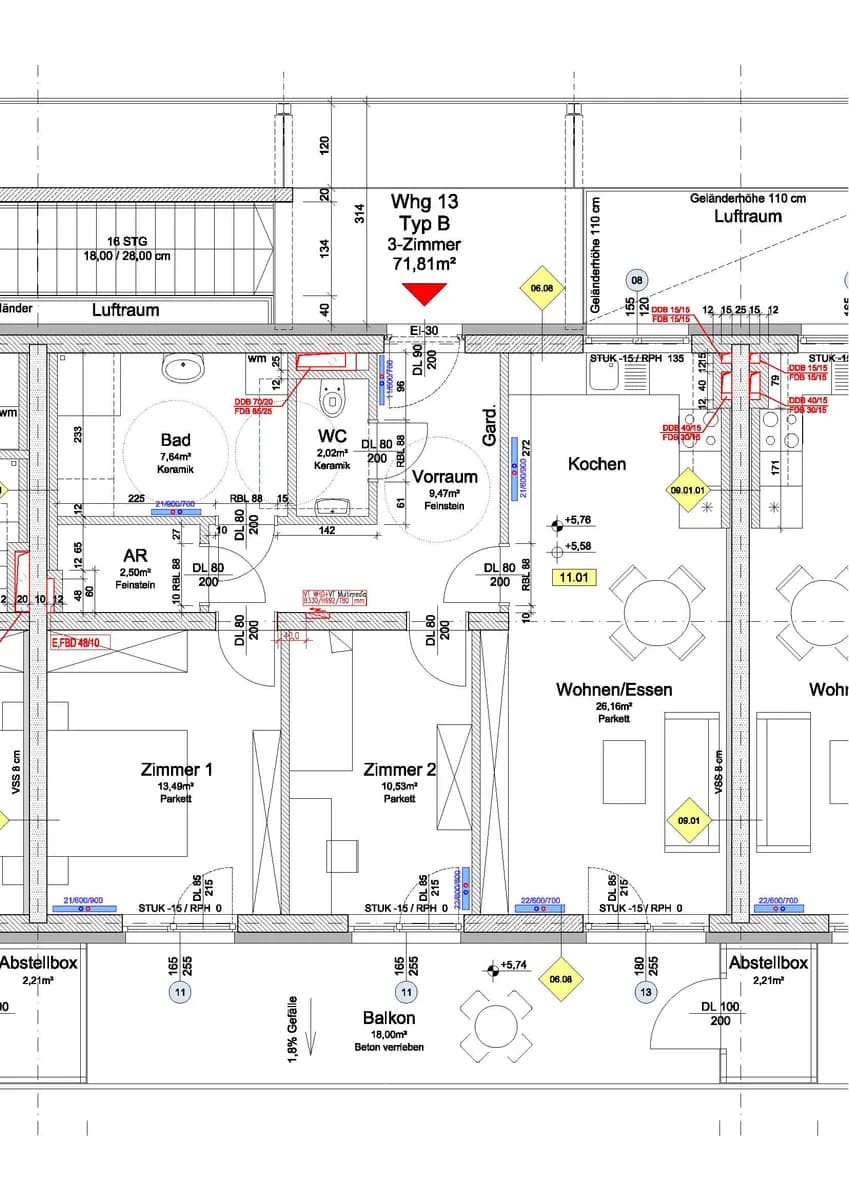3-Zimmer-Wohnung mieten in Hartberg-Fürstenfeld – 71,8 m², € 833 – Bild 2 von 2