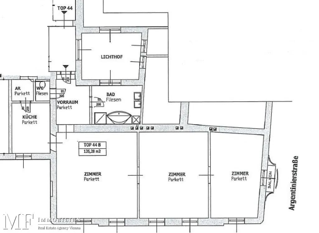 3-Zimmer-Wohnung mieten in Wien – 135,28 m², € 1.988 – Bild 11 von 11