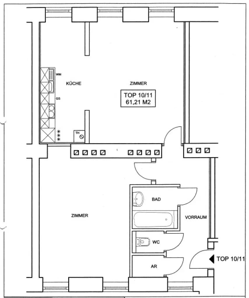 2-Zimmer-Wohnung kaufen in Wien – 61,21 m², € 340.000 – Bild 13 von 13