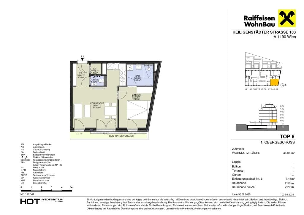 2-Zimmer-Wohnung kaufen in Wien – 45,99 m², € 342.300 – Bild 5 von 7