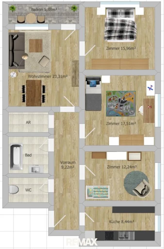 4-Zimmer-Wohnung kaufen in Gänserndorf – 95 m², € 145.000 – Bild 25 von 25