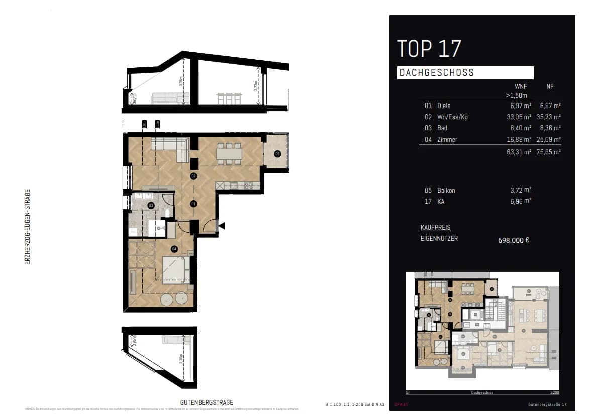 2-Zimmer-Wohnung kaufen in Innsbruck – 63,31 m², € 698.000 – Bild 14 von 14