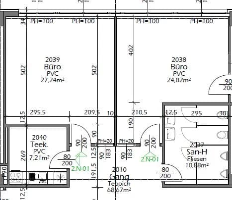 2-Zimmer-Gewerbeimmobilie mieten in Wels – 53 m², € 573 – Bild 8 von 8