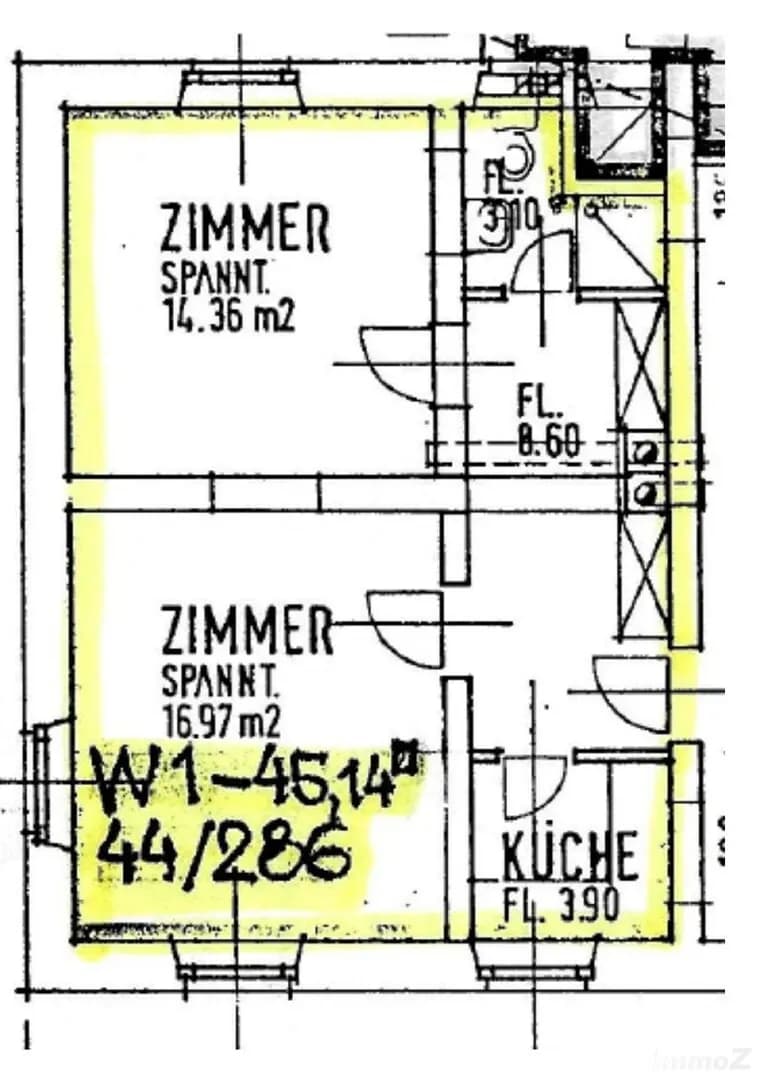 2-Zimmer-Wohnung mieten in Graz – 45,14 m², € 634 – Bild 20 von 20
