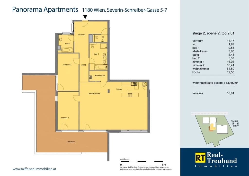 3-Zimmer-Wohnung mieten in Wien – 139,92 m², € 3.261 – Bild 10 von 10