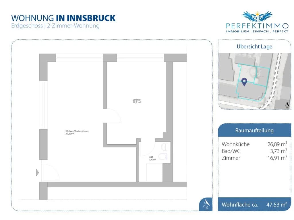 2-Zimmer-Wohnung kaufen in Innsbruck – 47,53 m², € 285.000 – Bild 10 von 10