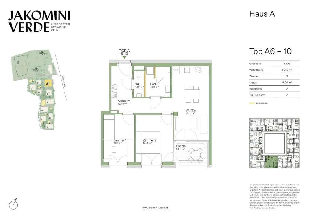 3-Zimmer-Wohnung kaufen in Graz – 58,12 m², € 277.000 – Bild 19 von 19