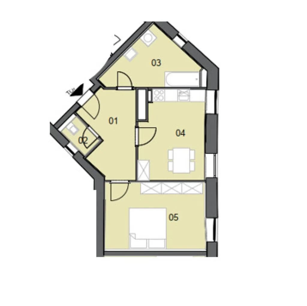 2-Zimmer-Wohnung kaufen in Graz – 52,4 m², € 105.000 – Bild 7 von 7