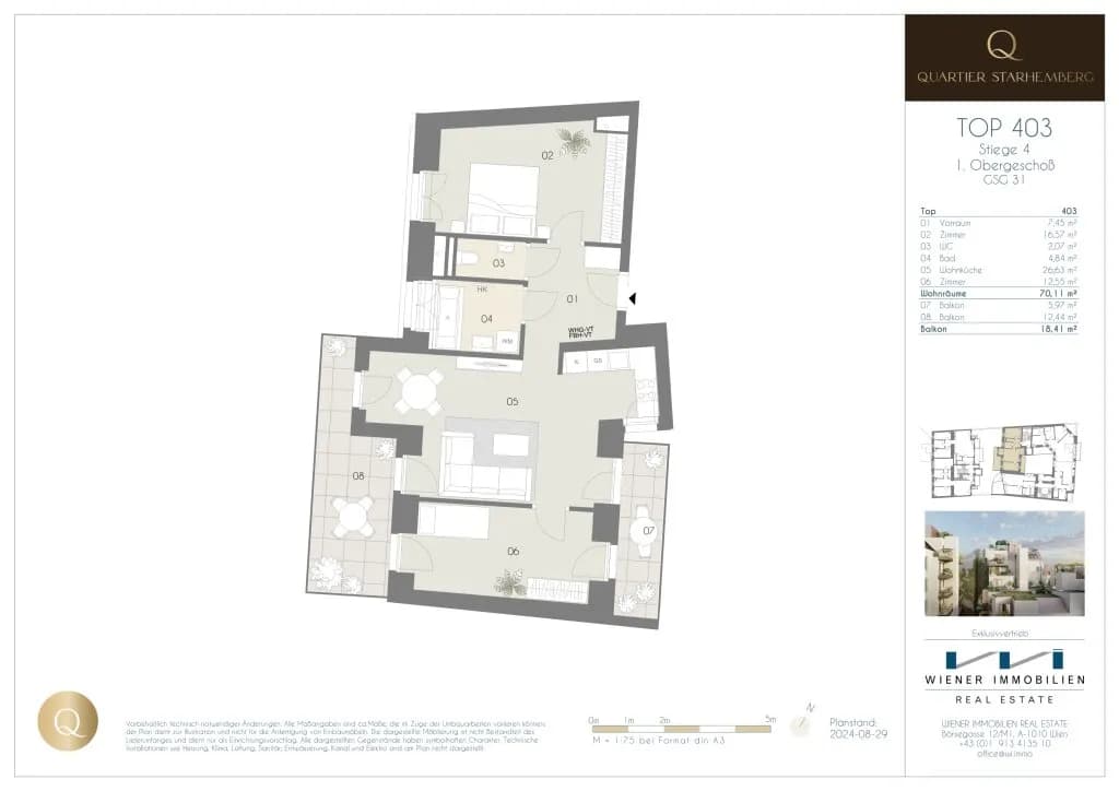 3-Zimmer-Immobilie kaufen in Wien – 70,11 m², € 660.000 – Bild 19 von 22