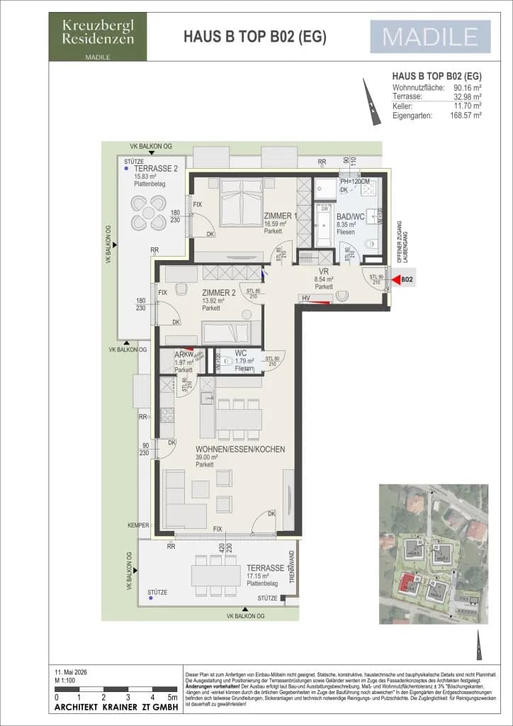 3-Zimmer-Wohnung kaufen in Klagenfurt – 90,16 m² – Bild 7 von 7