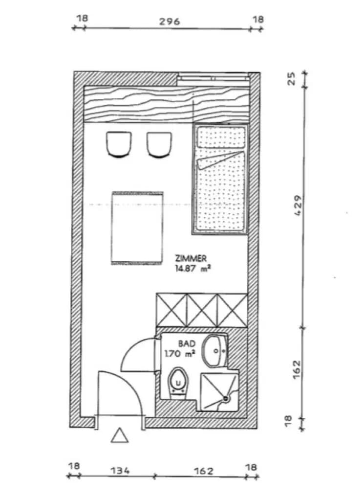 1-Zimmer-Wohnung mieten in Innsbruck – 17 m², € 699 – Bild 11 von 11