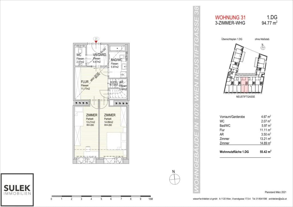 3-Zimmer-Wohnung mieten in Wien – 94,77 m², € 2.500 – Bild 19 von 20
