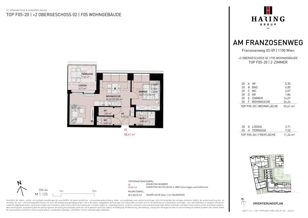 2-Zimmer-Wohnung kaufen in Wien – 53,61 m², € 391.500 – Bild 10 von 10