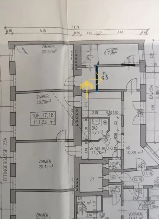 5-Zimmer-Wohnung mieten in Wien – 110 m², € 1.495 – Bild 11 von 11