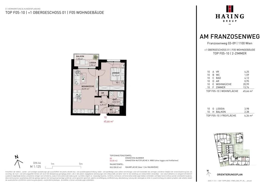 2-Zimmer-Wohnung kaufen in Wien – 45,96 m², € 335.500 – Bild 10 von 10