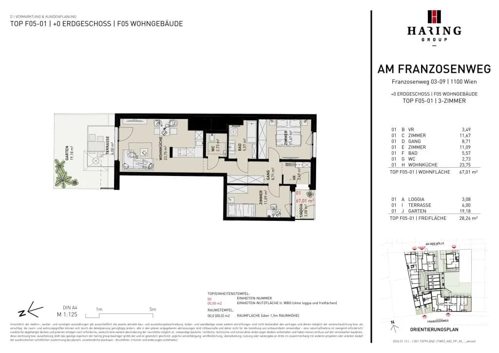 3-Zimmer-Wohnung kaufen in Wien – 67,18 m², € 493.500 – Bild 10 von 10
