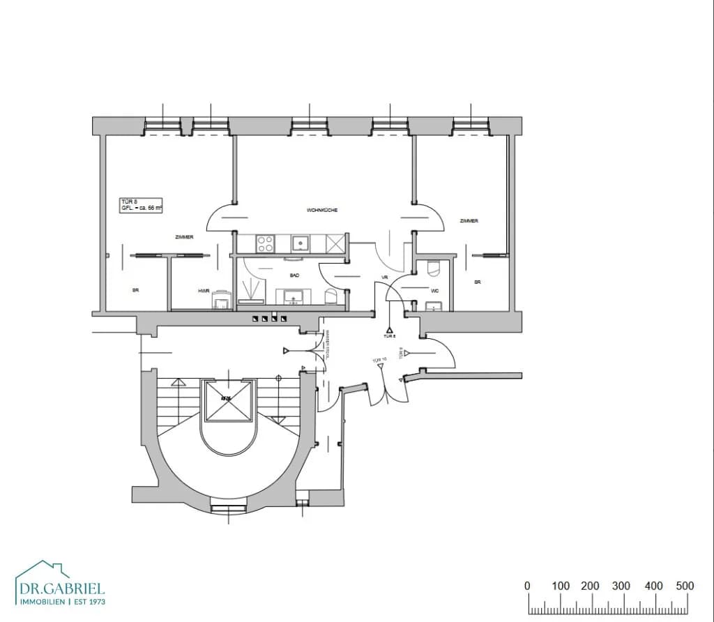 3-Zimmer-Wohnung mieten in Wien – 66,14 m², € 1.395