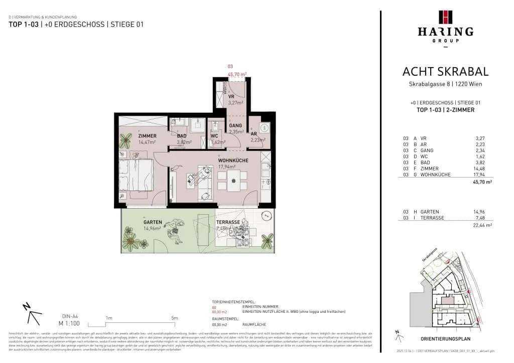 2-Zimmer-Wohnung kaufen in Wien – 45,7 m², € 294.500 – Bild 5 von 5
