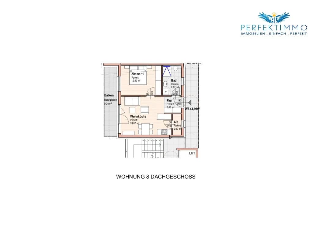 2-Zimmer-Wohnung kaufen in Imst – 44 m², € 270.200 – Bild 5 von 5