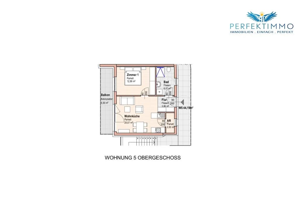 2-Zimmer-Wohnung kaufen in Imst – 44 m², € 273.100 – Bild 5 von 5
