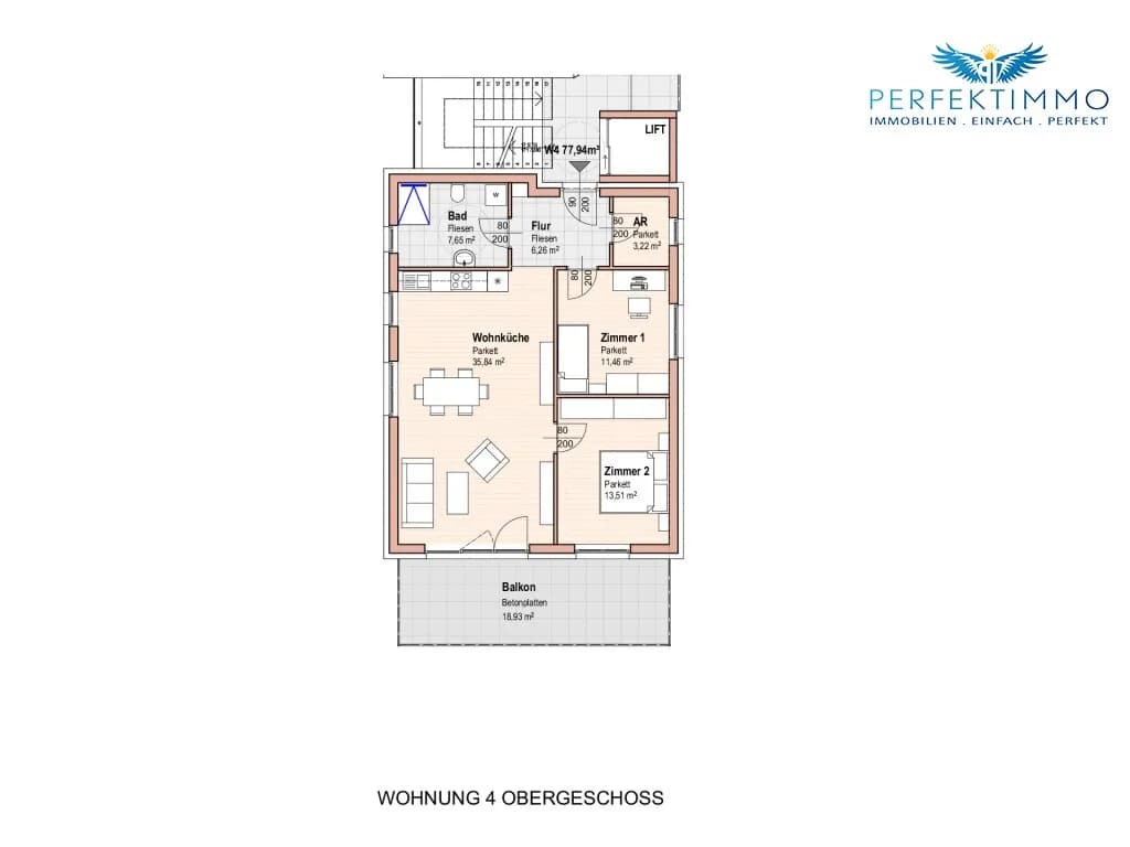 3-Zimmer-Wohnung kaufen in Imst – 78 m², € 454.700 – Bild 2 von 5