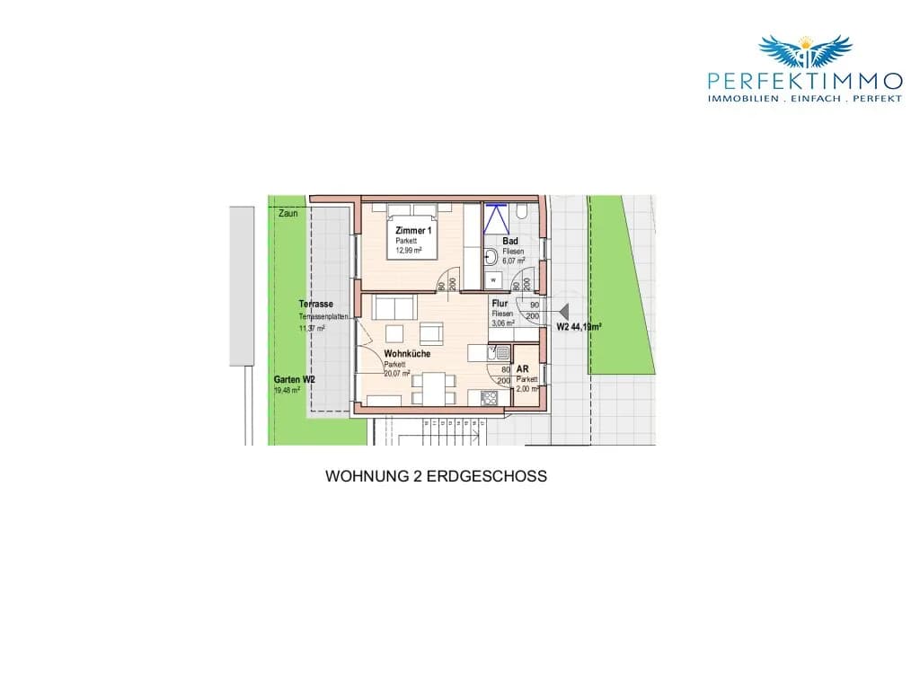 2-Zimmer-Wohnung kaufen in Imst – 44 m², € 275.600 – Bild 5 von 5