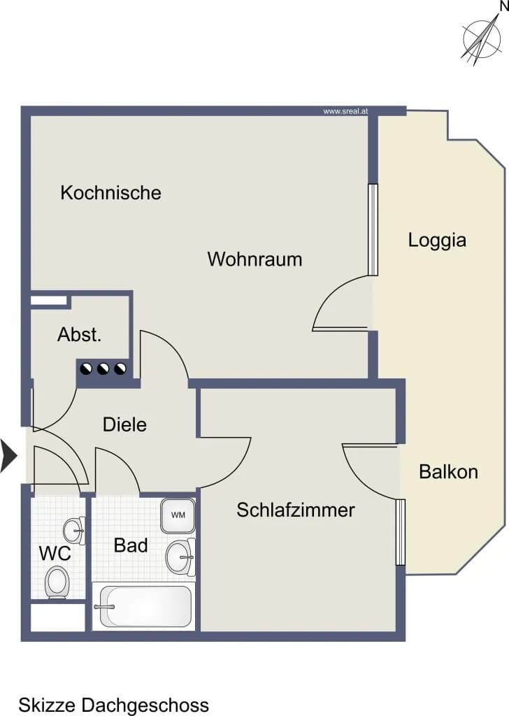 2-Zimmer-Wohnung kaufen in Zell am See – 46,54 m², € 265.000 – Bild 6 von 6