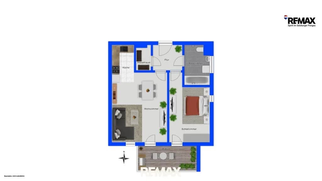 2-Zimmer-Wohnung mieten in Sankt Johann im Pongau – 53,44 m², € 950 – Bild 9 von 9