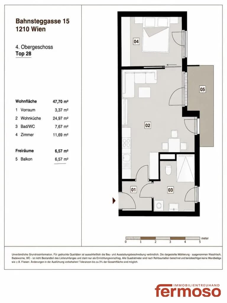 2-Zimmer-Wohnung kaufen in Wien – 47,7 m², € 379.000 – Bild 12 von 14