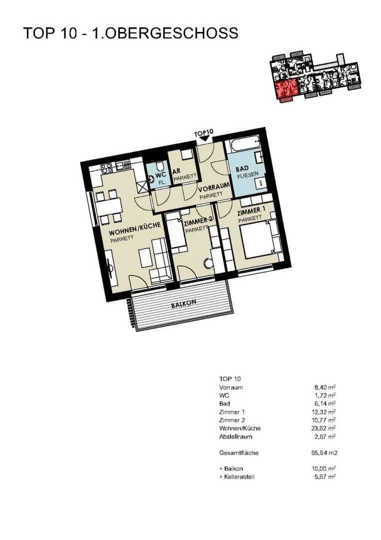 3-Zimmer-Wohnung kaufen in Zell am See – 65,64 m², € 349.548 – Bild 3 von 3