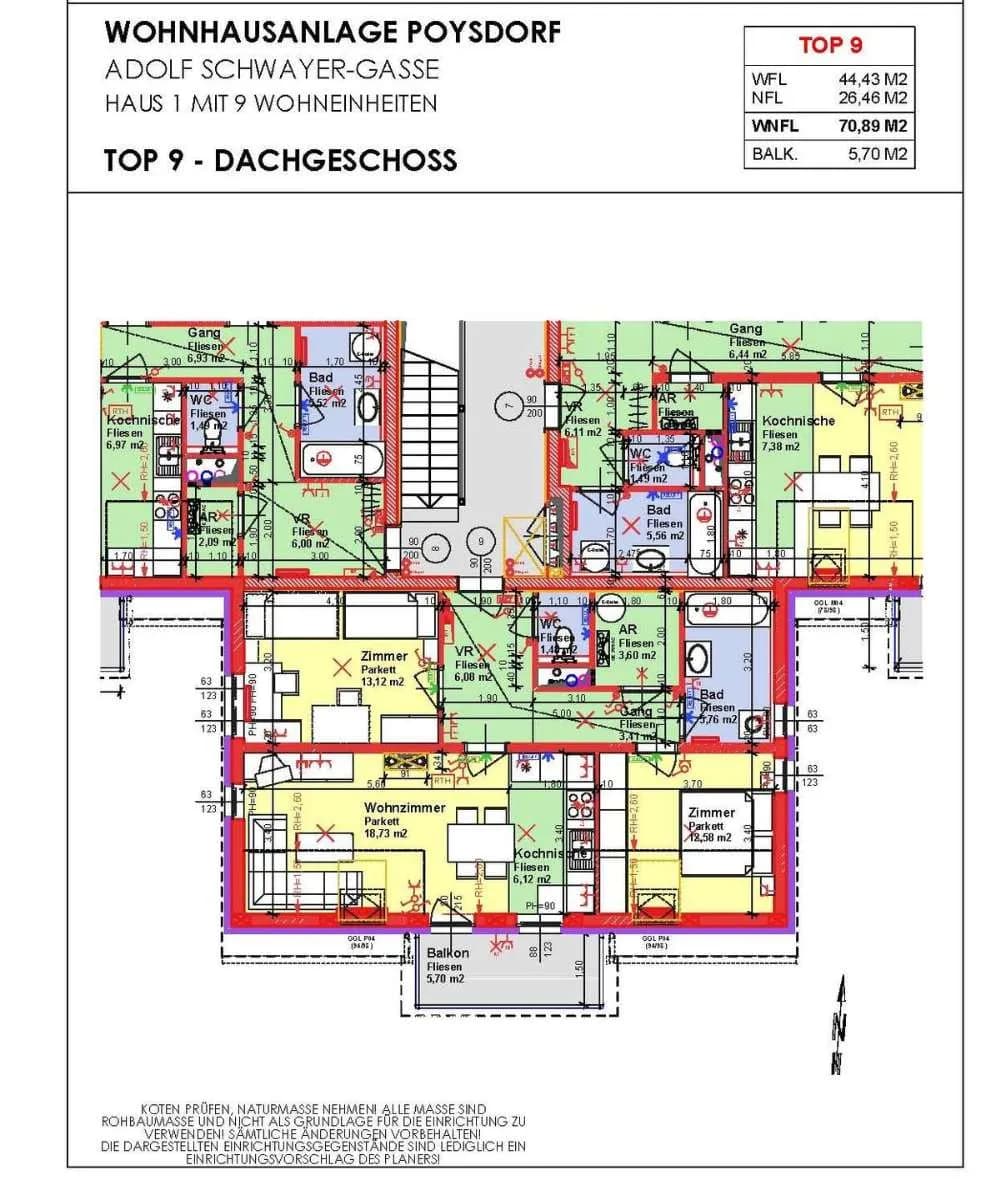 3-Zimmer-Wohnung mieten in Mistelbach – 70,89 m², € 881 – Bild 7 von 9