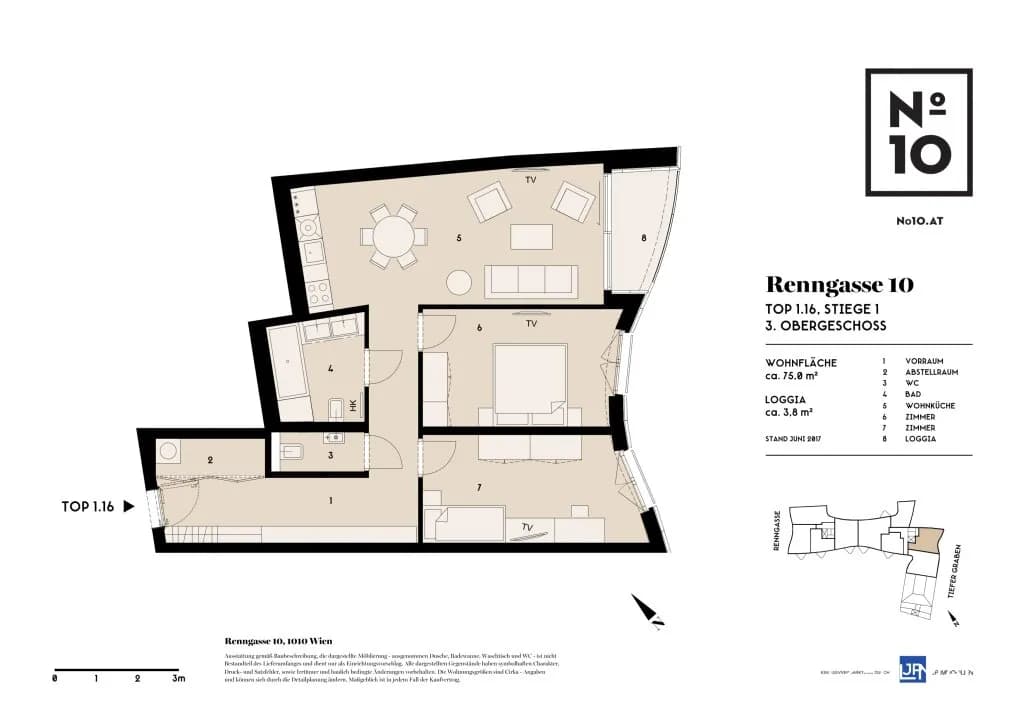 3-Zimmer-Wohnung mieten in Wien – 75 m², € 2.728 – Bild 17 von 17