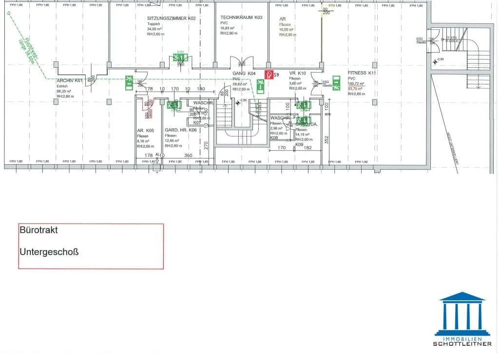 20-Zimmer-Gewerbeimmobilie mieten in Wiener Neustadt – 929 m², € 10.563 – Bild 60 von 62