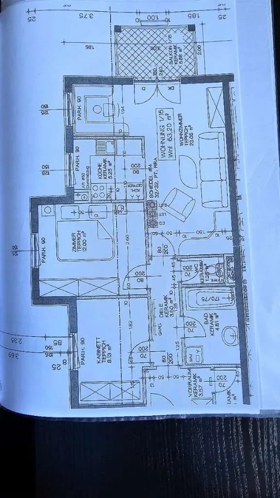 3-Zimmer-Wohnung mieten in Baden – 63 m², € 990 – Bild 2 von 18