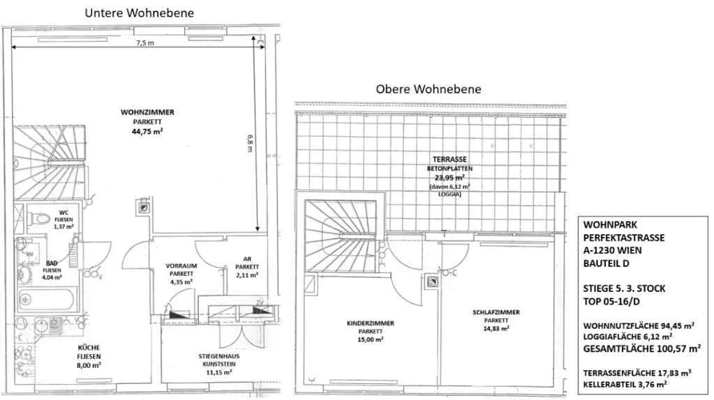 3-Zimmer-Wohnung mieten in Wien – 94 m², € 1.600 – Bild 17 von 17