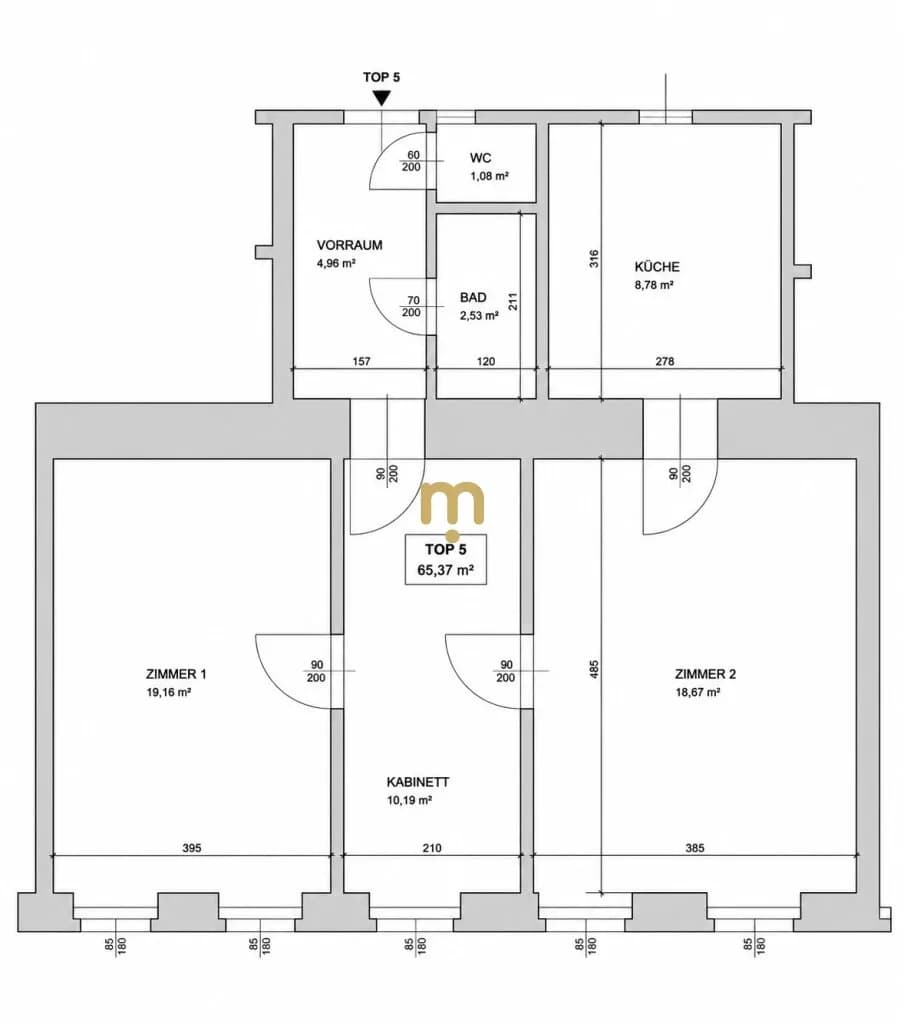 3-Zimmer-Wohnung kaufen in Wien – 65,37 m², € 299.000 – Bild 10 von 10